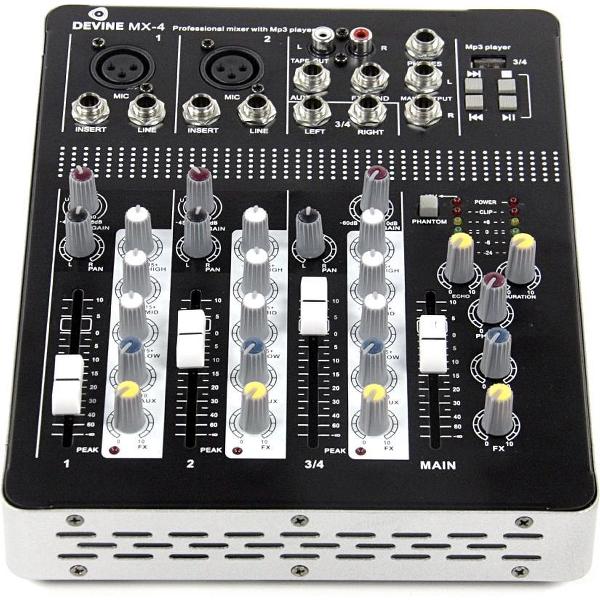 Devine MX-4 PA en studio mixer