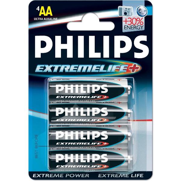 Philips ExtremeLife Batterij LR6-P4/12B