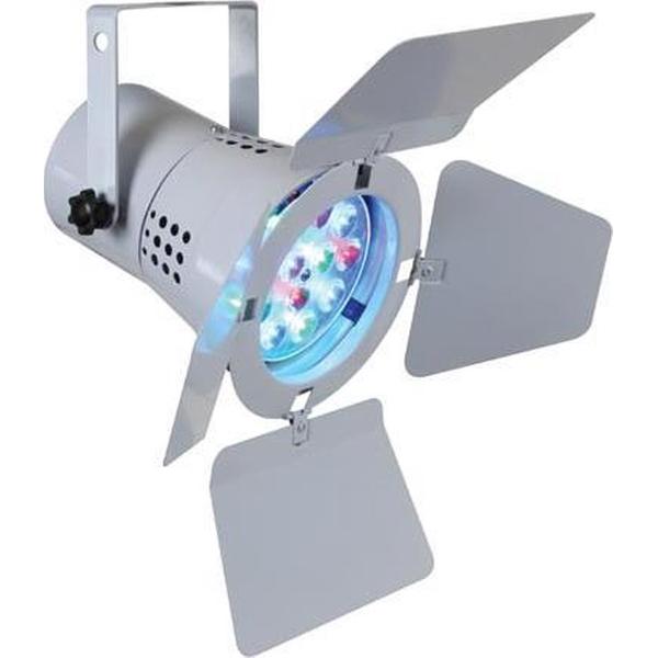 PAR36 - WIT - 12 x 1W RGB LEDs - MET BARNDOOR