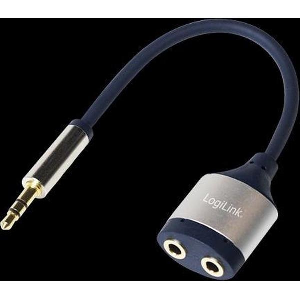 Logilink Audio Adapter 3,5mm Audio splitter - Sluit eenvoudig 2 headsets aan