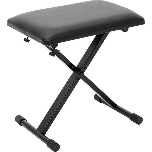 DIMAVERY KEB-1 Keyboard bankje - Verstelbaar en inklapbaar - piano-/keyboardkrukje