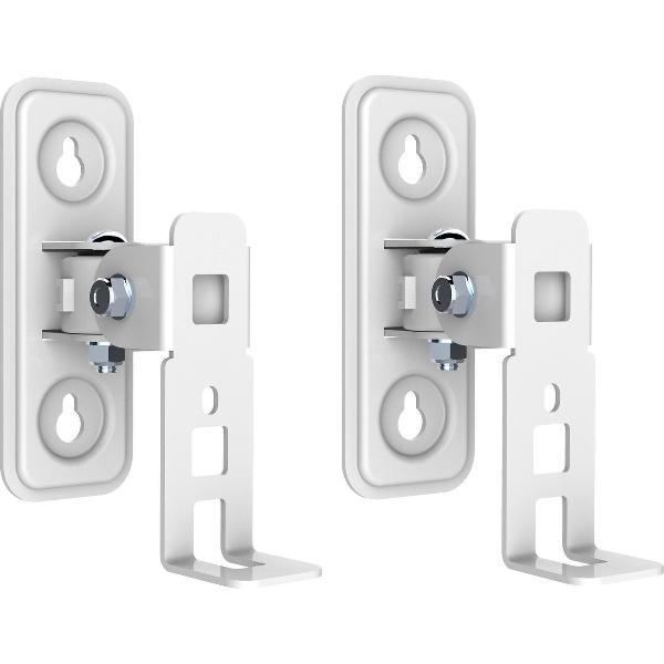 Full Motion Muurbeugel Set Voor Sonos Play:1 - Draaibaar en Kantelbaar - Wit