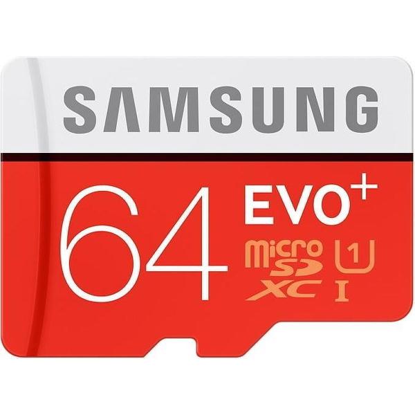 Samsung Evo+ 64GB Micro SDXC Class 10 / UHS-1 (80MB/s) - MB-MC64D