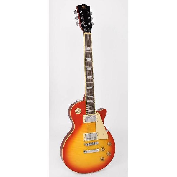 Elektrische gitaar SX EF3D-CS Les Pauls Studio Style DeLuxe Cherry Sunburst