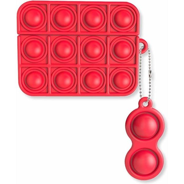 Rodent Pioneer Case Cover Voor Airpods Pro - Siliconen Rood | Watchbands-shop.nl