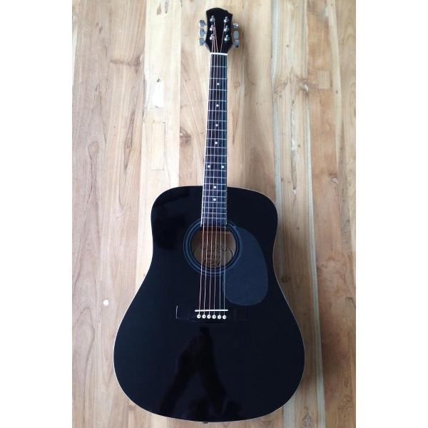 MSA CW170 zwarte akoestische western folkgitaar, dreadnought , hoogglans