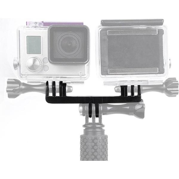 Dubbele GoPro Houder / Dual Gopro Adapter Mount (GoPro / SJCAM / Denver / Rollei)