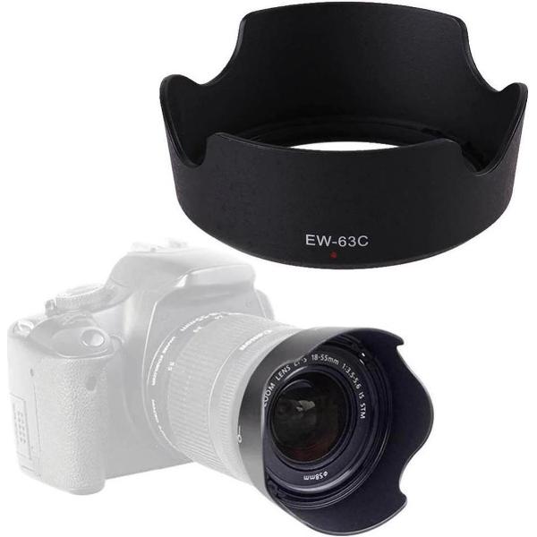 BukkitBow - Zonnekap voor Canon Camera - EW-63C Beschermkap voor Canon EF-S 18-55mm f/3.5-5.6 IS STM