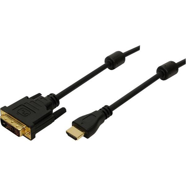 HDMI naar DVI-D kabel - (set van 2 stuks à 2m)