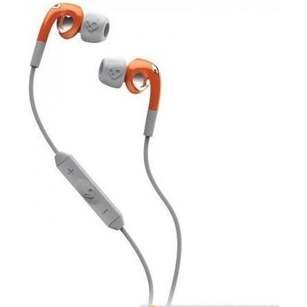 Skullcandy The Fix – In-ear oordopjes met Mic voor iPod/iPhone/iPad – Oranje/Grijs