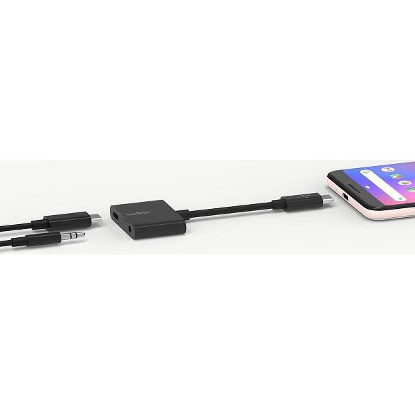 lightning naar jack - ZINAPS RockStar 3,5 mm jack audio en USB-C opladen adapter (USB-C audio adapter voor Google Pixel 3 / 3XL, iPad Pro, Samsung Galaxy S20 / S20 +, S20 Ultra, Note 10/10 +, S10 / S10 + en andere apparaten)