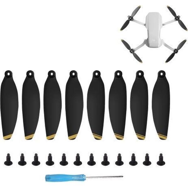 8 stks / set Sunnylife 4726F Geluidsarme Quick-release Wing Propellers voor DJI Mavic Mini 1 (Goud)