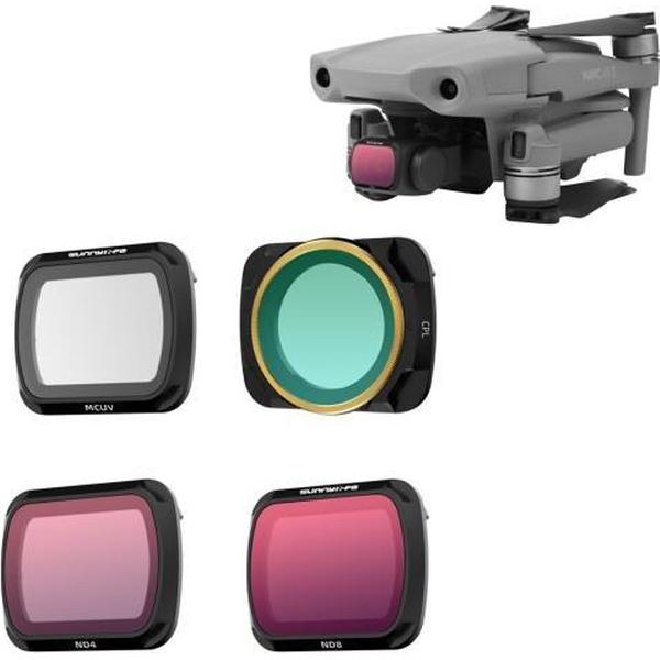 Sunnylife AIR2-FI9287 4 in 1 voor DJI Mavic Air 2 MCUV + CPL + ND4 + ND8 Coating Film Lens Filter