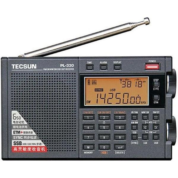 Tecsun PL-330 - Wereldontvanger met ETM - AM / FM / SSB