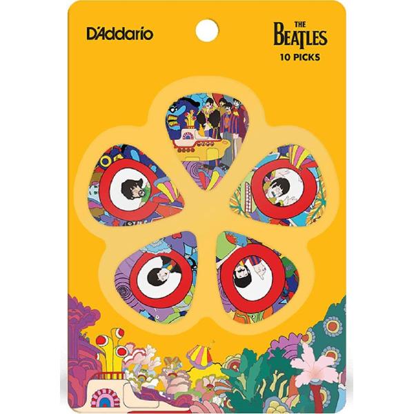 D'Addario The Beatles Yellow Submarine 50TH Anniversery Plectrum 10-pack Medium 0.60 mm