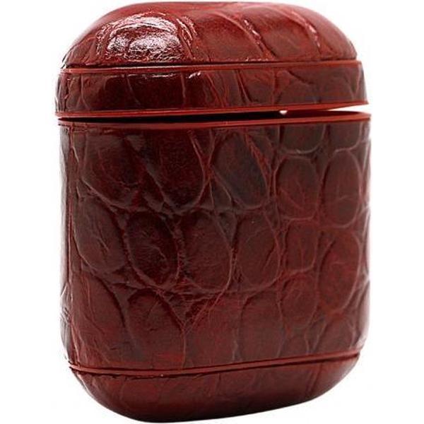 Airpods Hoesje Hard Case - Snake Bruin - Airpod hoesje geschikt voor Apple AirPods 1 en Airpods 2