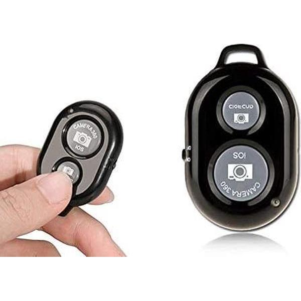 Bluetooth Remote Shutter foto Selfie afstandsbediening telefoon voor smartphone - Zwart