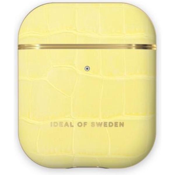 iDeal of Sweden AirPods Case PU voor 1st & 2nd Generation Lemon Croco