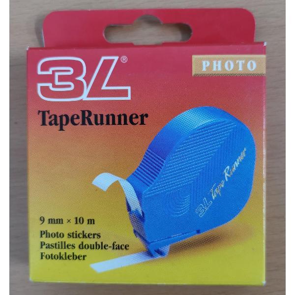 3L Dubbelzijdig fotoplakband roller - 9 mm x 10 m