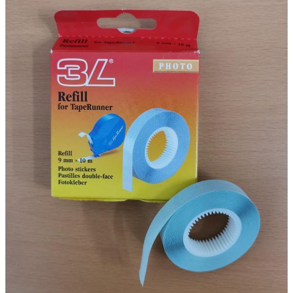 3L Navulling voor fotoplakband roller 9 mm x 10 m