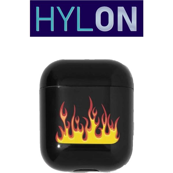 APPLE AIRPODS 1/2 - BLACK/FLAME - COVER CASE