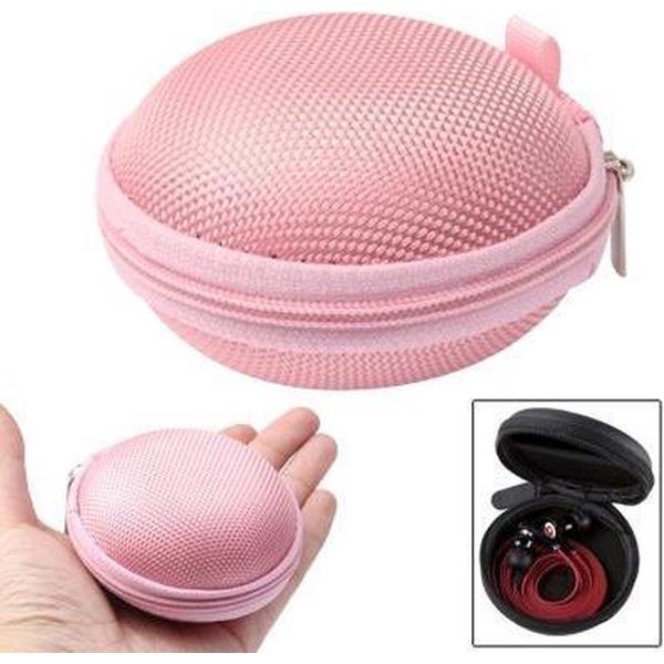 Let op type!! Rasterstijl uitvoering Bag Box voor hoofdtelefoon / Earphone(Pink)