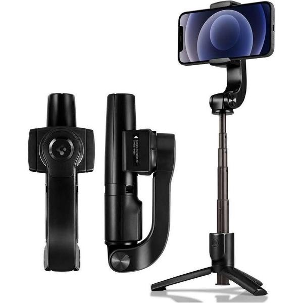 Draadloze Gimbal voor Smartphones - Selfie Tripod Stick - S610W - Zwart