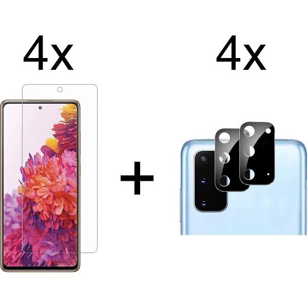 Beschermglas Samsung S20 FE Screenprotector 4 stuks - Samsung Galaxy S20 FE Screenprotector - Samsung S20 FE Screen Protector Camera - 4 stuks