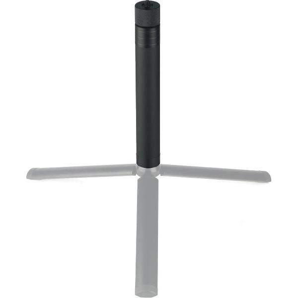 Handheld Gimbal aluminium verlengstangbuis voor Feiyu, lengte: 19-60cm, diamantstructuurkop (zwart)