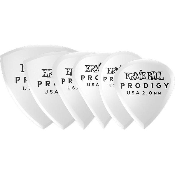 Ernie Ball Prodigy plectrum 6-pack starters setje 2.00 mm