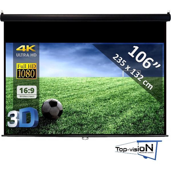 Manueel Projectiescherm (16:9) – Ø 106