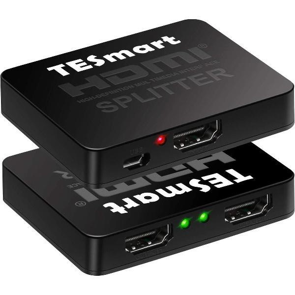 NÖRDIC SGM-160 HDMI Splitter 1 input naar 2 output - Ultra HD 4K - Zwart