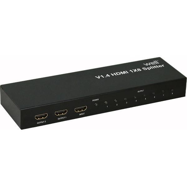 Well Hdmi Splitter - 8 Poorts 4K V1.4 3D FULL HD