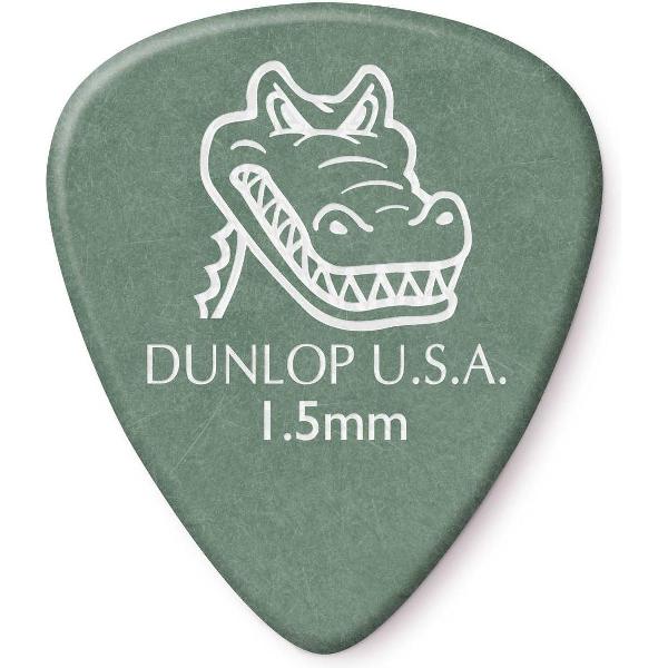 Dunlop Tortex Gator Grip Pick 1.50 mm 6-pack standaard plectrum