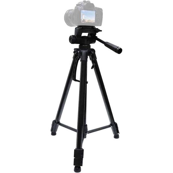 L-3600 Live-statief met driedimensionale demping Gimbal Afneembare snelkoppelingsplaat Hoogteverstelling 62-170cm voor SLR-camera Live-lichtprojector (zwart)