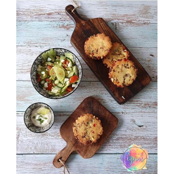 PVC achtergrond voor fotografie - Blauw - Hout - Dubbelzijdig - Food en product fotografie - Waterproof - 58 x 86 cm