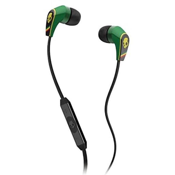 Skullcandy 50/50 – In-ear oordopjes met Mic voor iPod/iPhone/iPad - Groen/Rasta