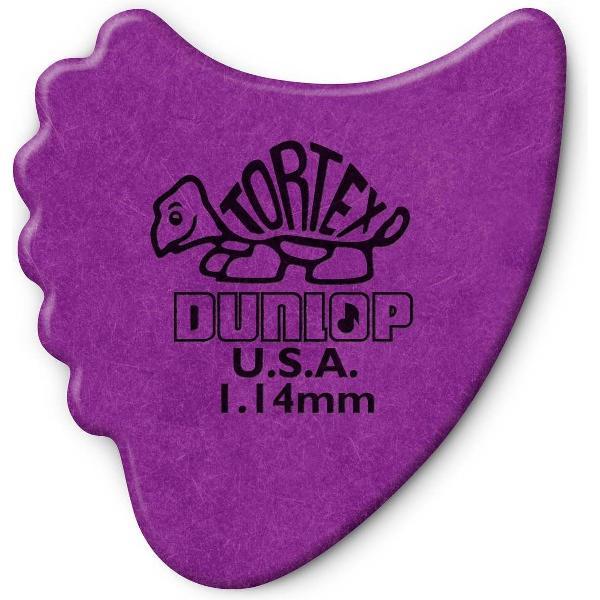Dunlop Tortex Fin Pick 6-Pack 1.14 mm standaard plectrum