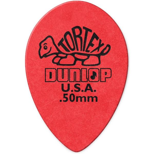 Dunlop Tortex Small Teardrop Pick 0.50 mm 6-pack plectrum
