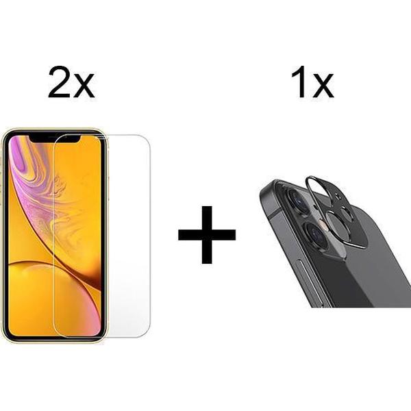 Beschermglas iPhone 12 Pro Max Screenprotector 2 stuks - iPhone 12 Pro Max Screenprotector - iPhone 12 Pro Max Screen Protector Camera - 1 stuk