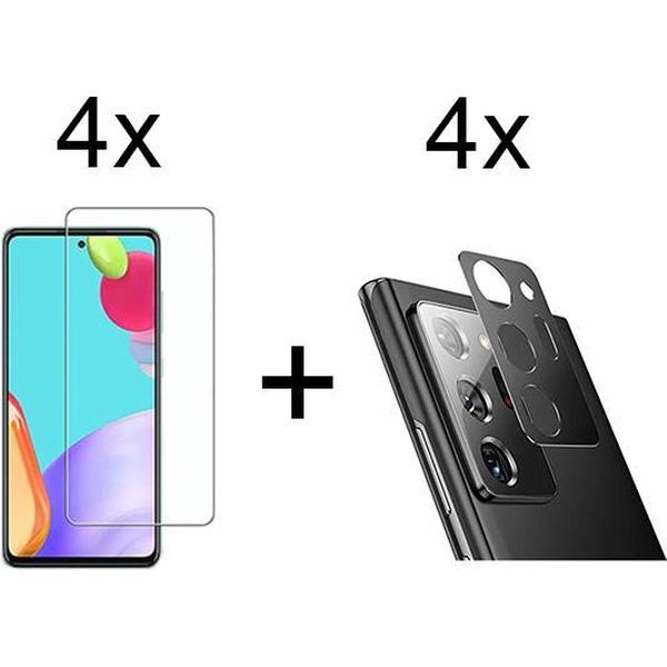 Beschermglas Samsung A71 Screenprotector 4 stuks - Samsung Galaxy A71 Screenprotector Glas - Samsung A71 Screen Protector Camera - 4 stuks