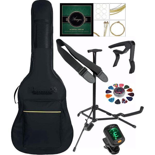 Áengus accessoires set voor Western en Akoestische Gitaar, compleet