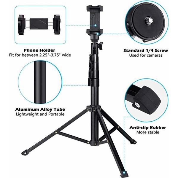 Mini Smartphone Tripod Camera Statief (Tafel Tripod) 134Cm + Bluetooth Remote Shutter – HiCHiCO