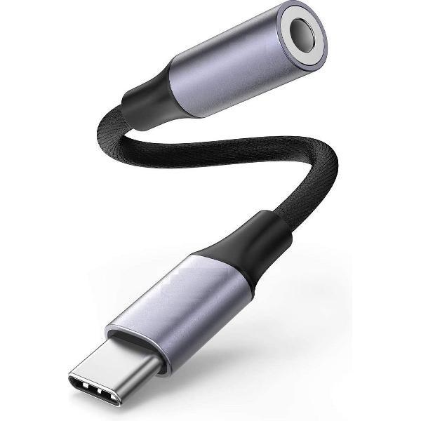 USB C naar Aux Adapter - Geschikt voor Samsung / Huawei / Xiaomi | USB C naar Headphone Jack | USB C naar Aux Headphone Jack | Samsung Audio Jack | Ondersteunt S20 / Note 20 / S10 / S10 Plus / Xiaomi / Huawei / OPPO / LG / SONY / NOKIA
