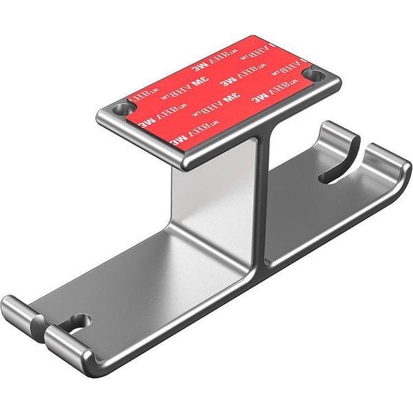 NewBee Dubbele Aluminium Universele Koptelefoonhouder - Gaming Headset Hanger - met Kabelmanagement - Zilver