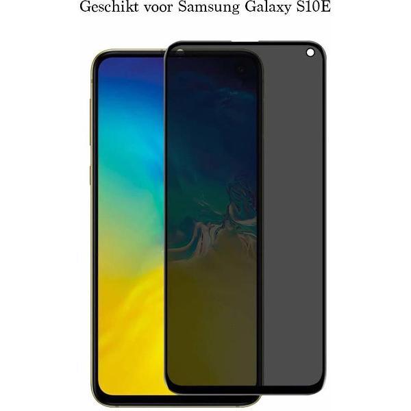 Privacy Screenprotector Samsung S10E screenprotector - Beschermglas samsung galaxy s10e screen protector glas - Anti Spy - 1 stuk