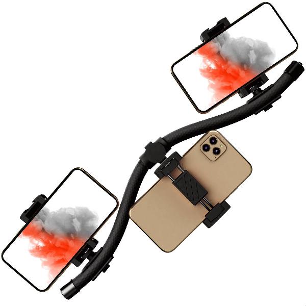 TENTA® Flexibele Monopod en statief verlenger - Statief smartphone, selfie stick, video rig, telefoonstandaard – 52 cm