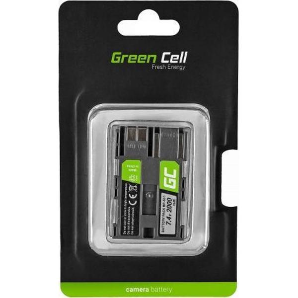 BP-511 Camera Batterij voor Canon EOS 5D, 10D, 20D, 30D, 50D, D30, 300D, PowerShot G1, G2, G3, G5, Pro 1 7.4V 1600mAh