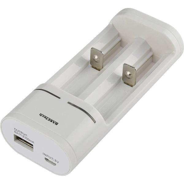 Basetech BTL-7 Batterijlader NiCd, NiMH, Li-ion AAA (potlood), AA (penlite), 14500, 16650, 17500, 17670, 18500, 18650, 22650