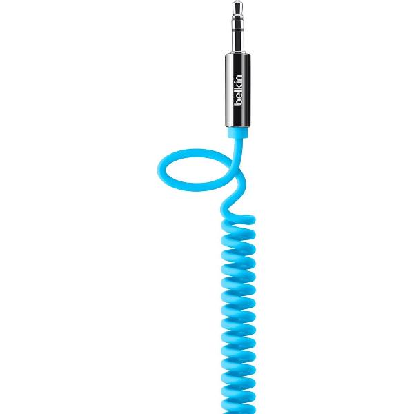 Belkin MIXIT Opgerolde 3.5 mm AUX-kabel - 1.8 m - Blauw